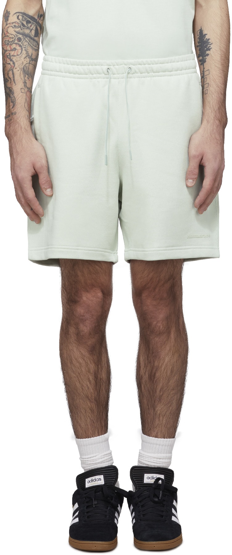 adidas Originals x Pharrell Williams: Green Pharrell Williams Basics Short - 1