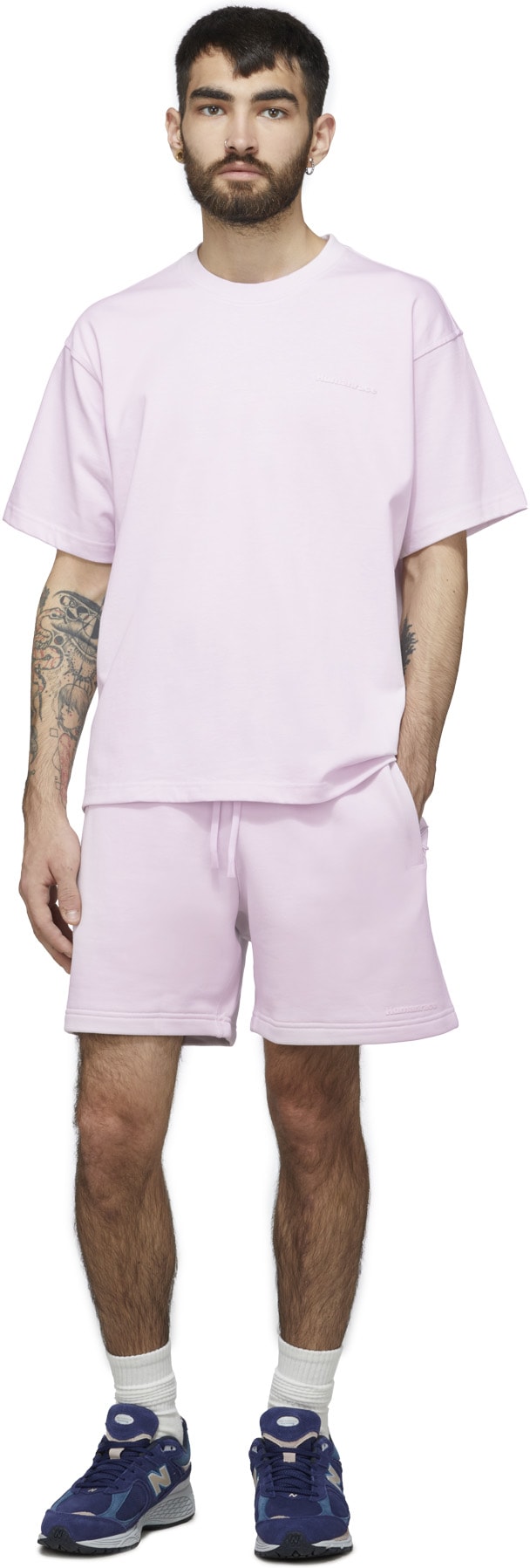 adidas Originals x Pharrell Williams: Pink Pharrell Williams Basics Short - 4