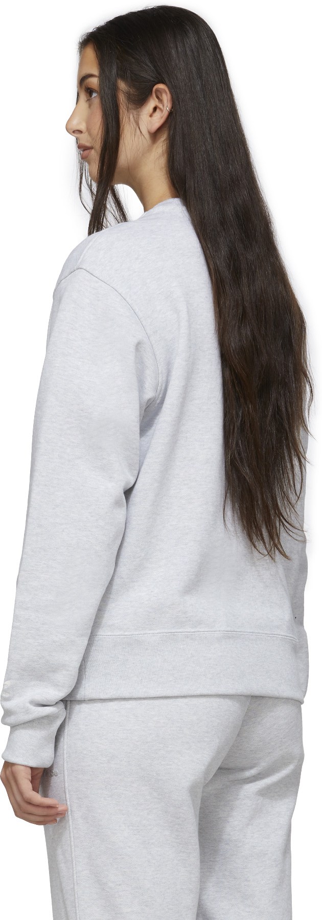 adidas Originals x Pharrell Williams: Grey Pharrell Williams Basics Crew Sweater - 3