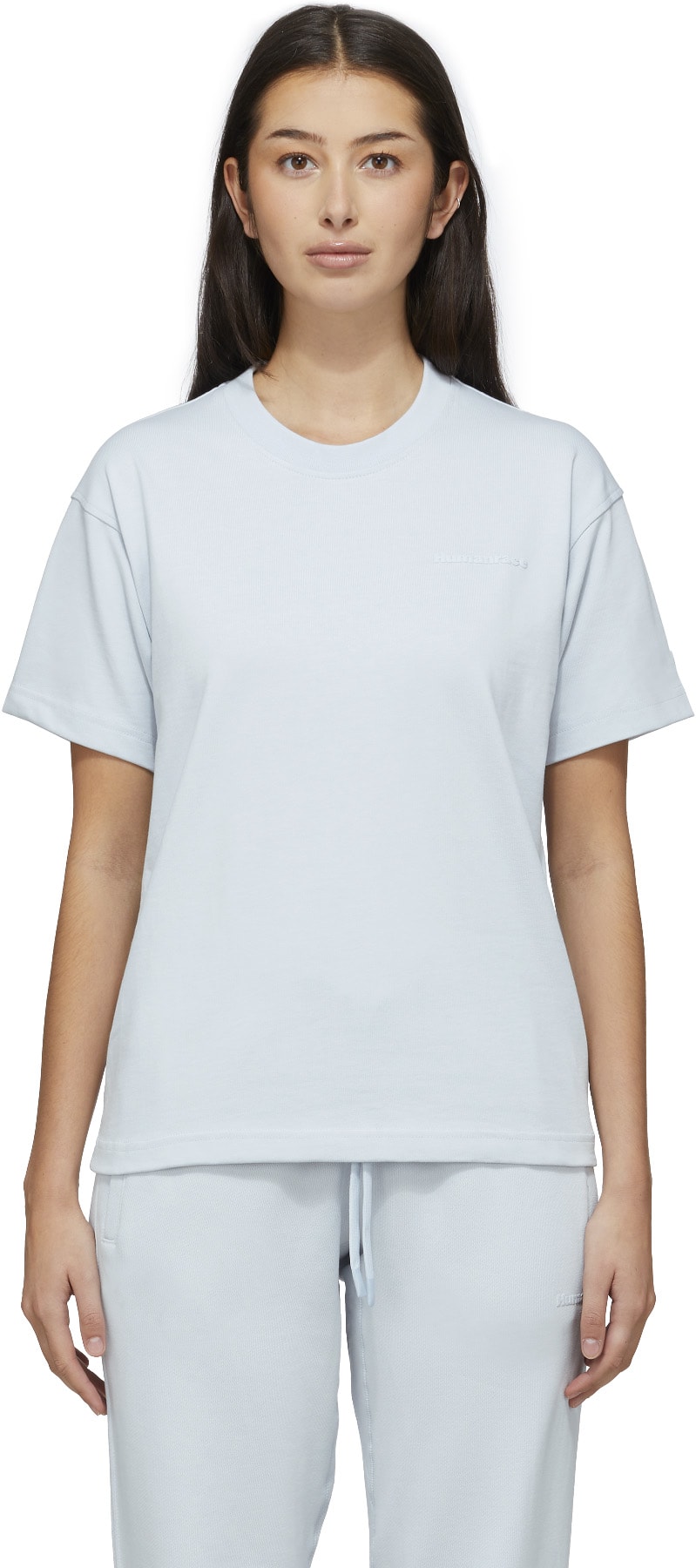 adidas Originals x Pharrell Williams: Blue Pharrell Williams Basics T-Shirt - 1