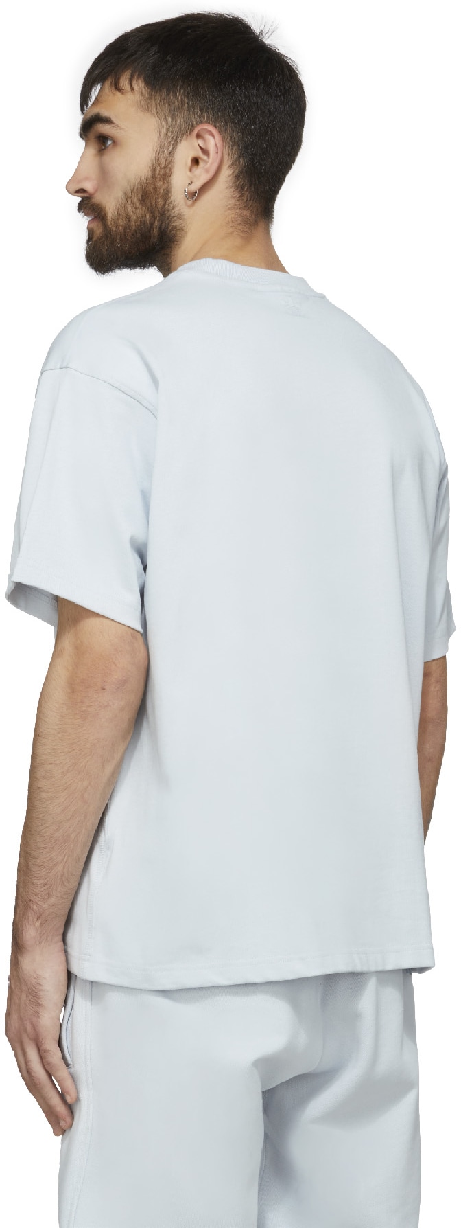 adidas Originals x Pharrell Williams: Blue Pharrell Williams Basics T-Shirt - 3