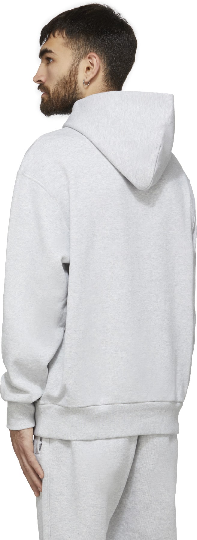 adidas Originals x Pharrell Williams: Grey Pharrell Williams Basics Hoodie - 3