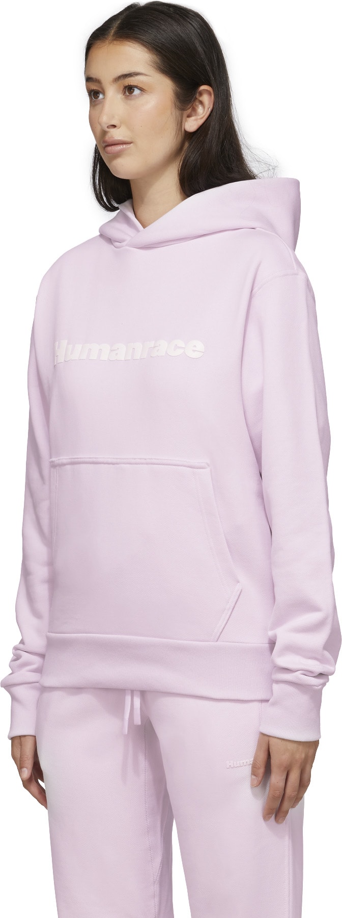 adidas Originals x Pharrell Williams: Pink Pharrell Williams Basics Hoodie - 2