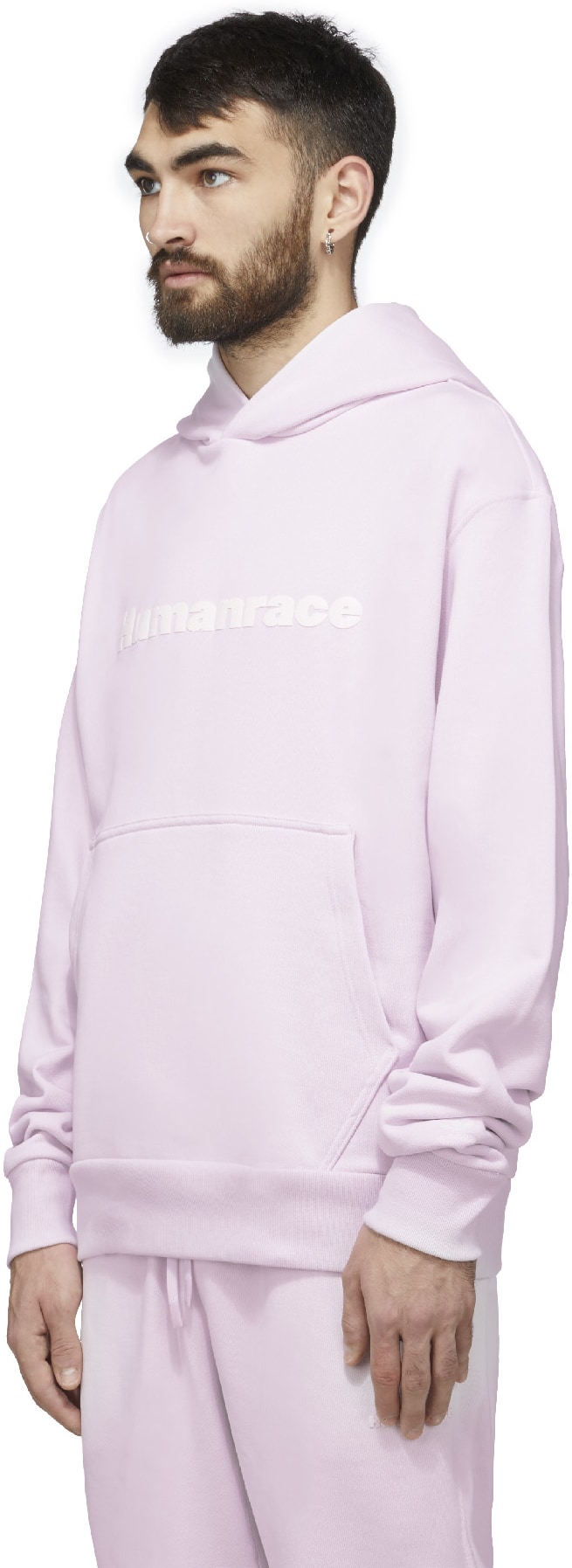 adidas Originals x Pharrell Williams: Pink Pharrell Williams Basics Hoodie - 2