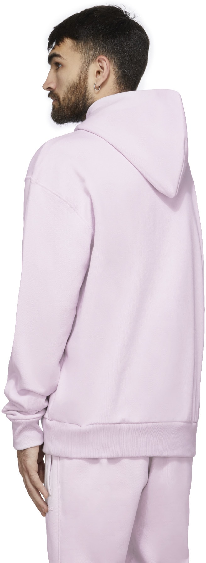 adidas Originals x Pharrell Williams: Pink Pharrell Williams Basics Hoodie - 3