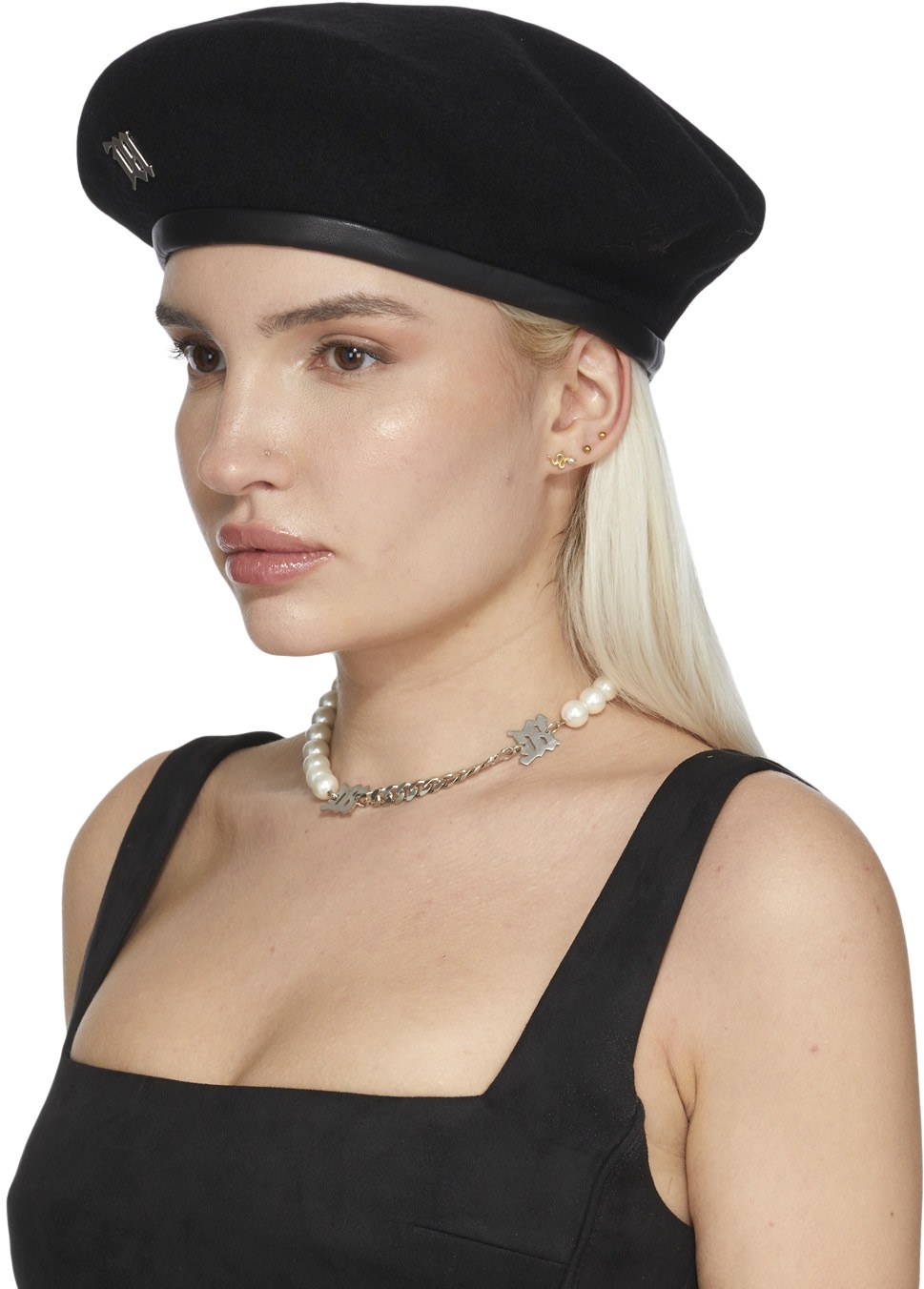 MISBHV: Black Wool Beret - 2