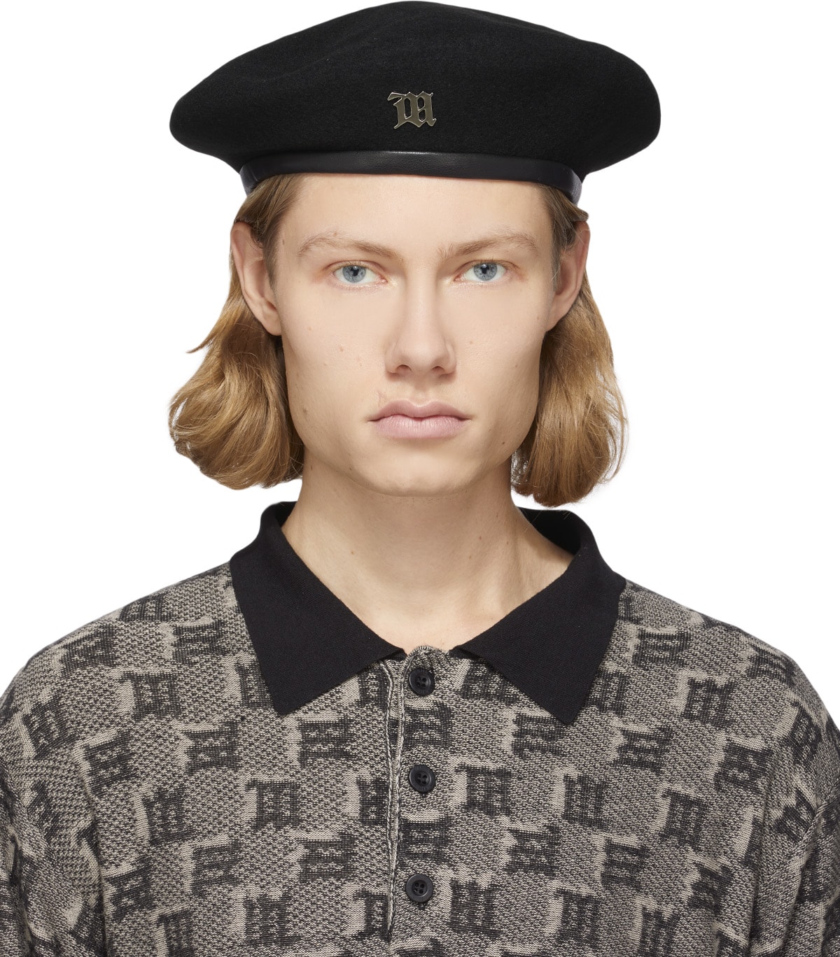 MISBHV: Black Wool Beret - 1