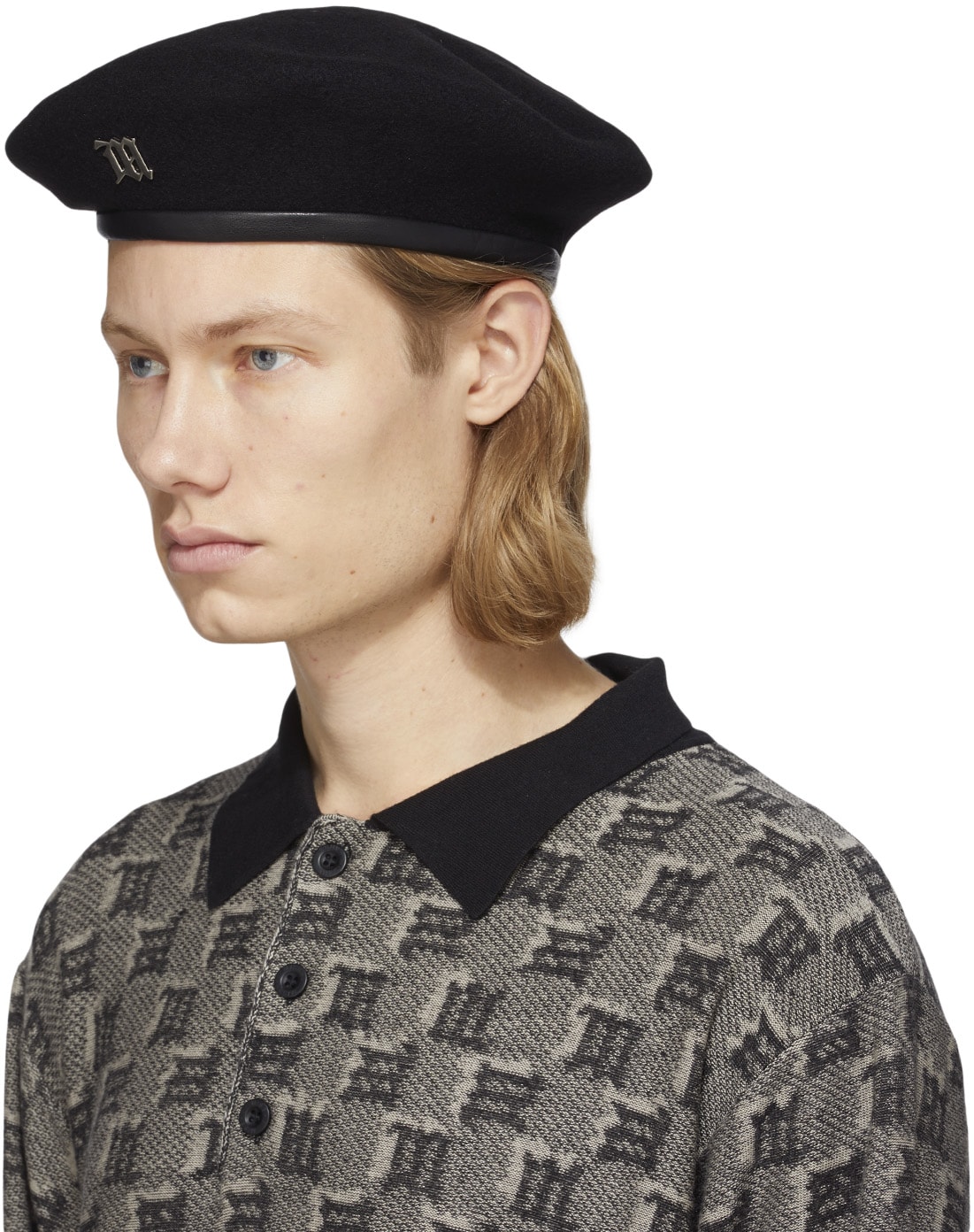 MISBHV: Black Wool Beret - 2