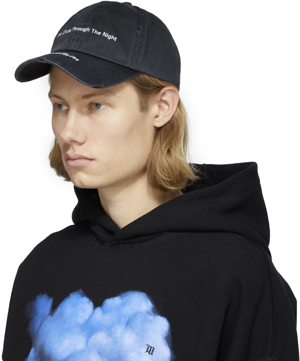 MISBHV: Black We Circle Washed Cap - 2