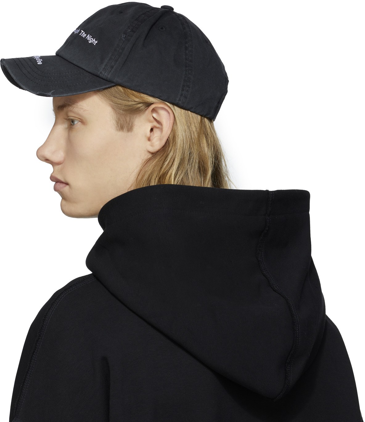 MISBHV: Black We Circle Washed Cap - 3