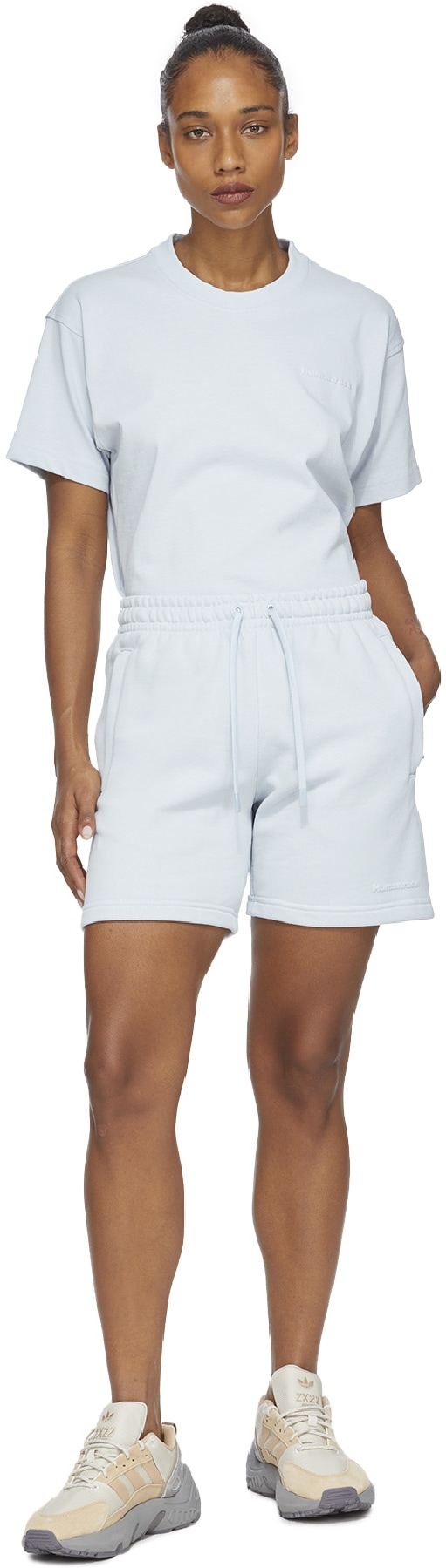 adidas Originals x Pharrell Williams: Blue Pharrell Williams Basics Short - 4