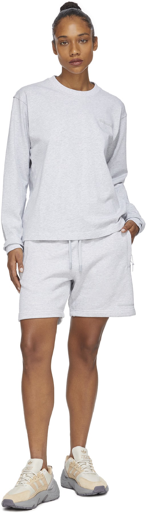 adidas Originals x Pharrell Williams: Grey Pharrell Williams Basics Short - 4