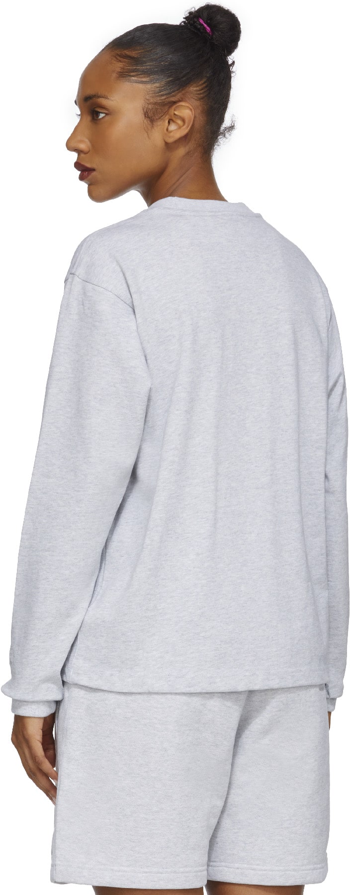 adidas Originals x Pharrell Williams: Grey Pharrell Williams Basics Long Sleeve T-Shirt - 3