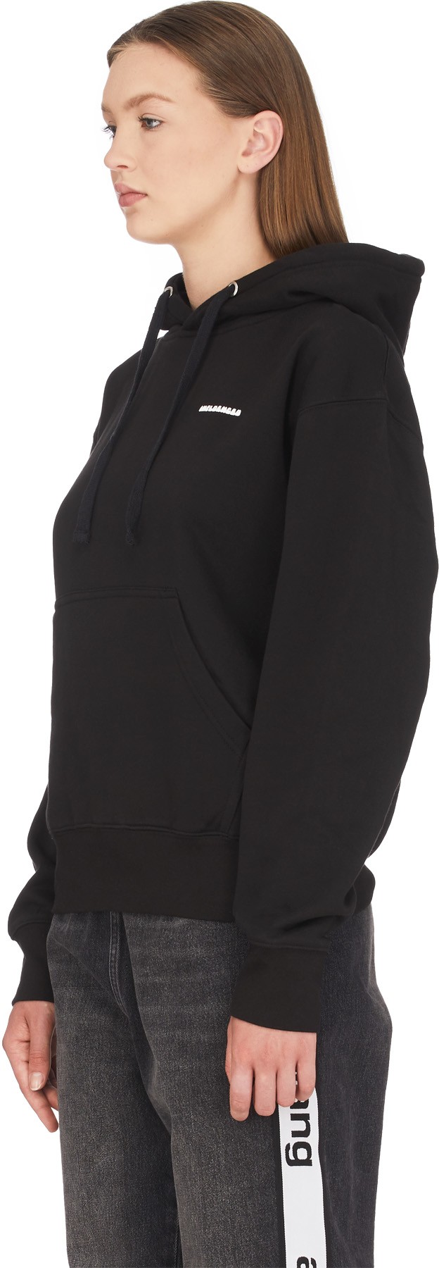 influenceu: Black Flower Logo Hoodie - 2