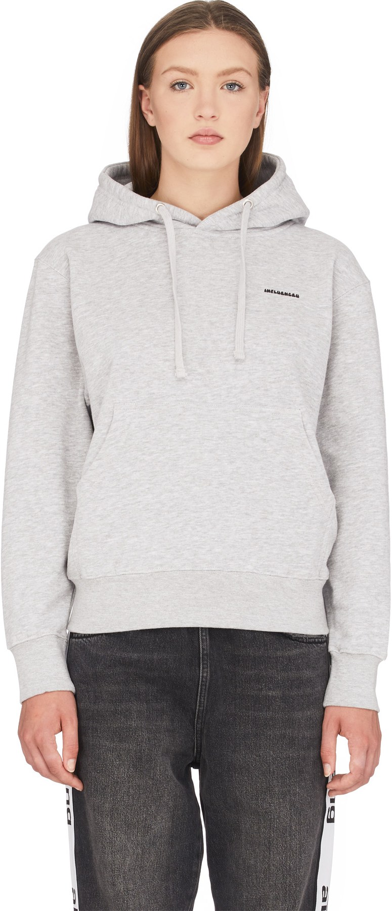 influenceu: Grey Flower Logo Hoodie - 1