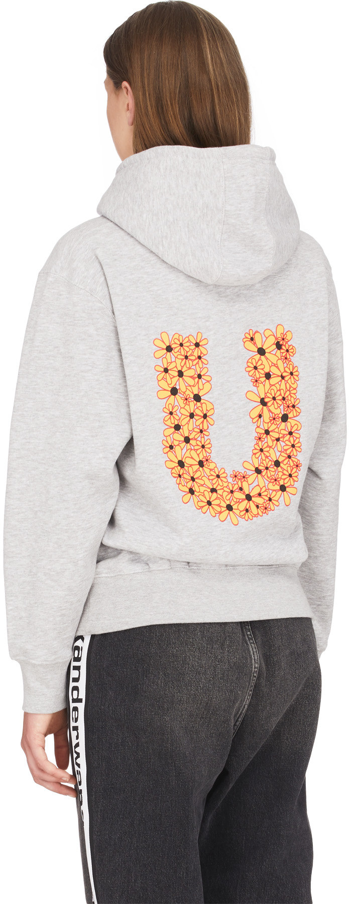 influenceu: Gris Veste à Capuche Logo Fleur Gris - 3