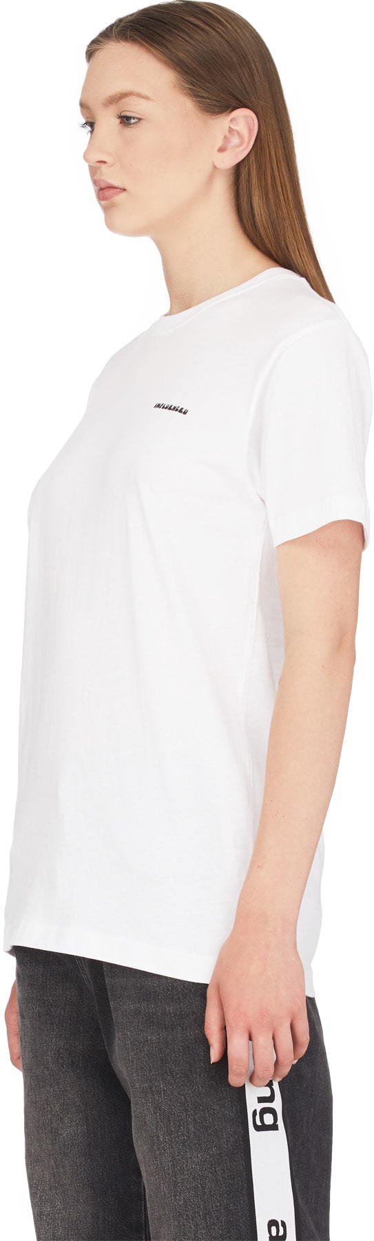 influenceu: White Flower Logo T-Shirt - 2