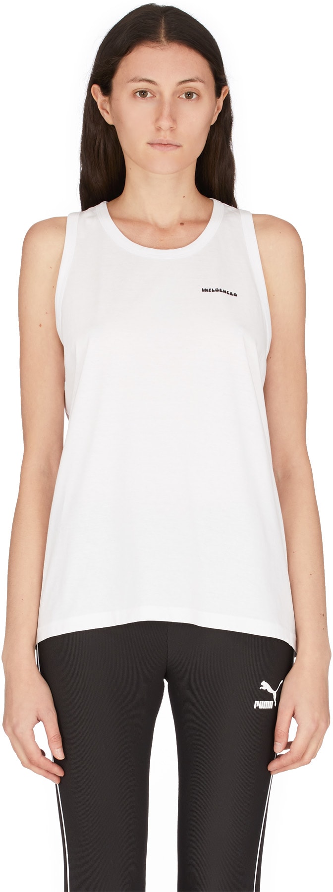 influenceu: Blanc Camisole Logo Fleur Blanc - 1