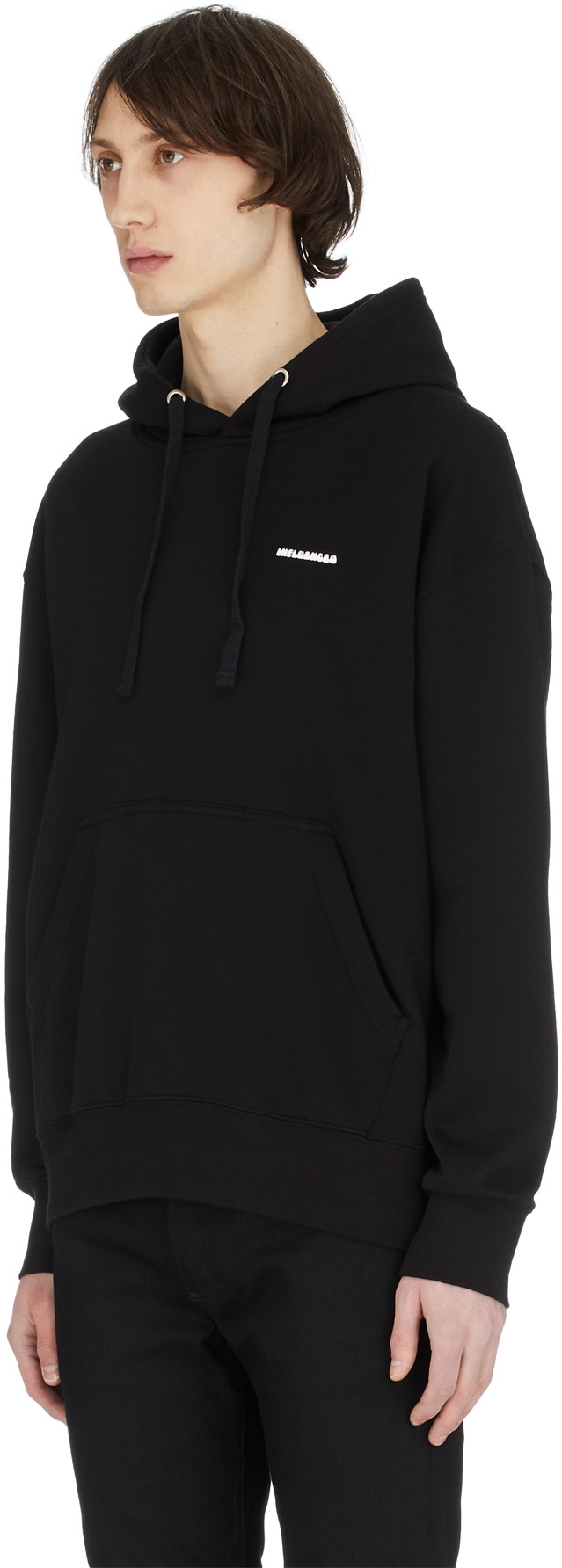 influenceu: Black Flower Logo Hoodie - 2