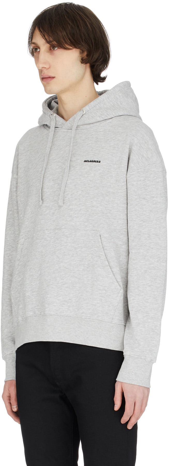 influenceu: Gris Veste à Capuche Logo Fleur Gris - 2