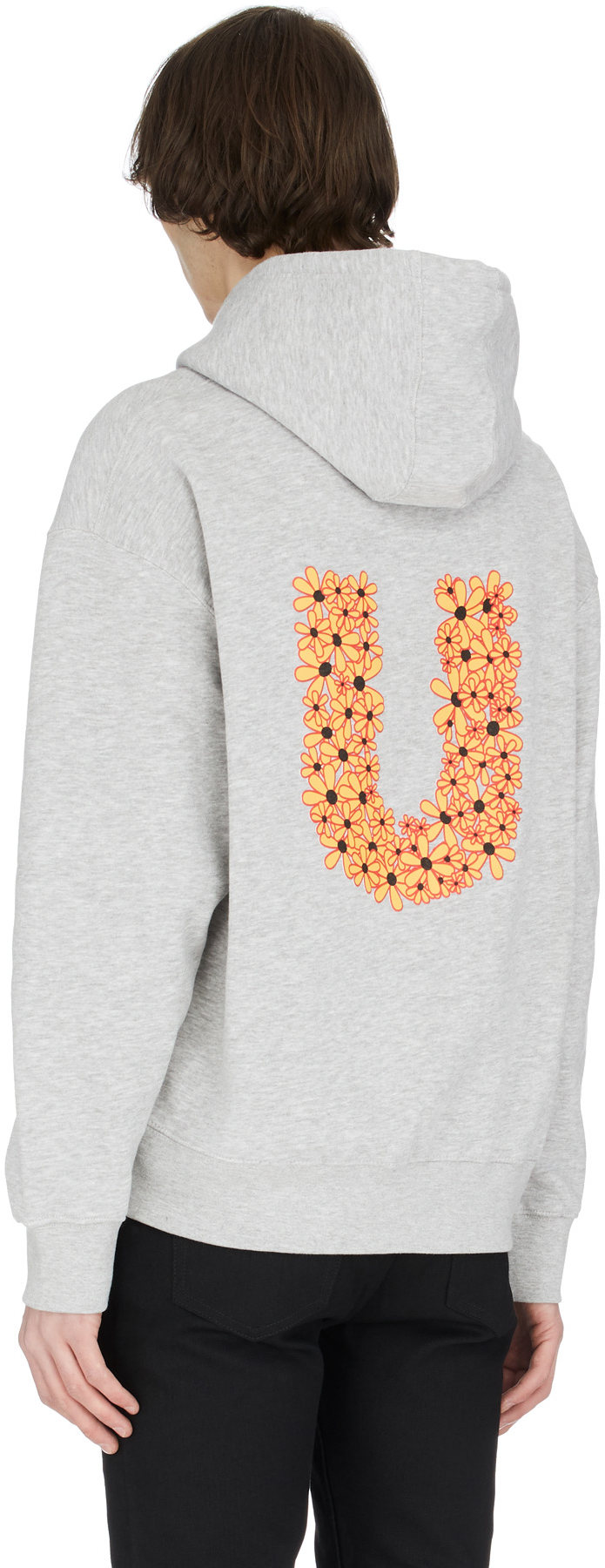 influenceu: Grey Flower Logo Hoodie - 3