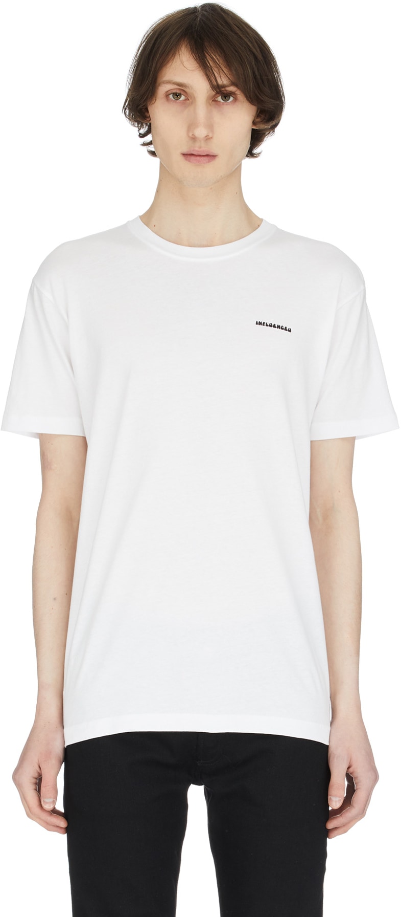 influenceu: White Flower Logo T-Shirt - 1