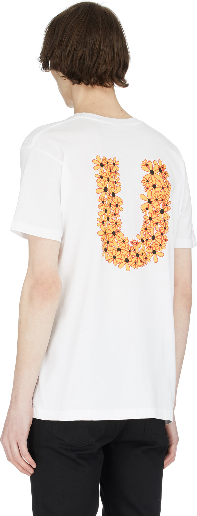 influenceu: White Flower Logo T-Shirt - 3