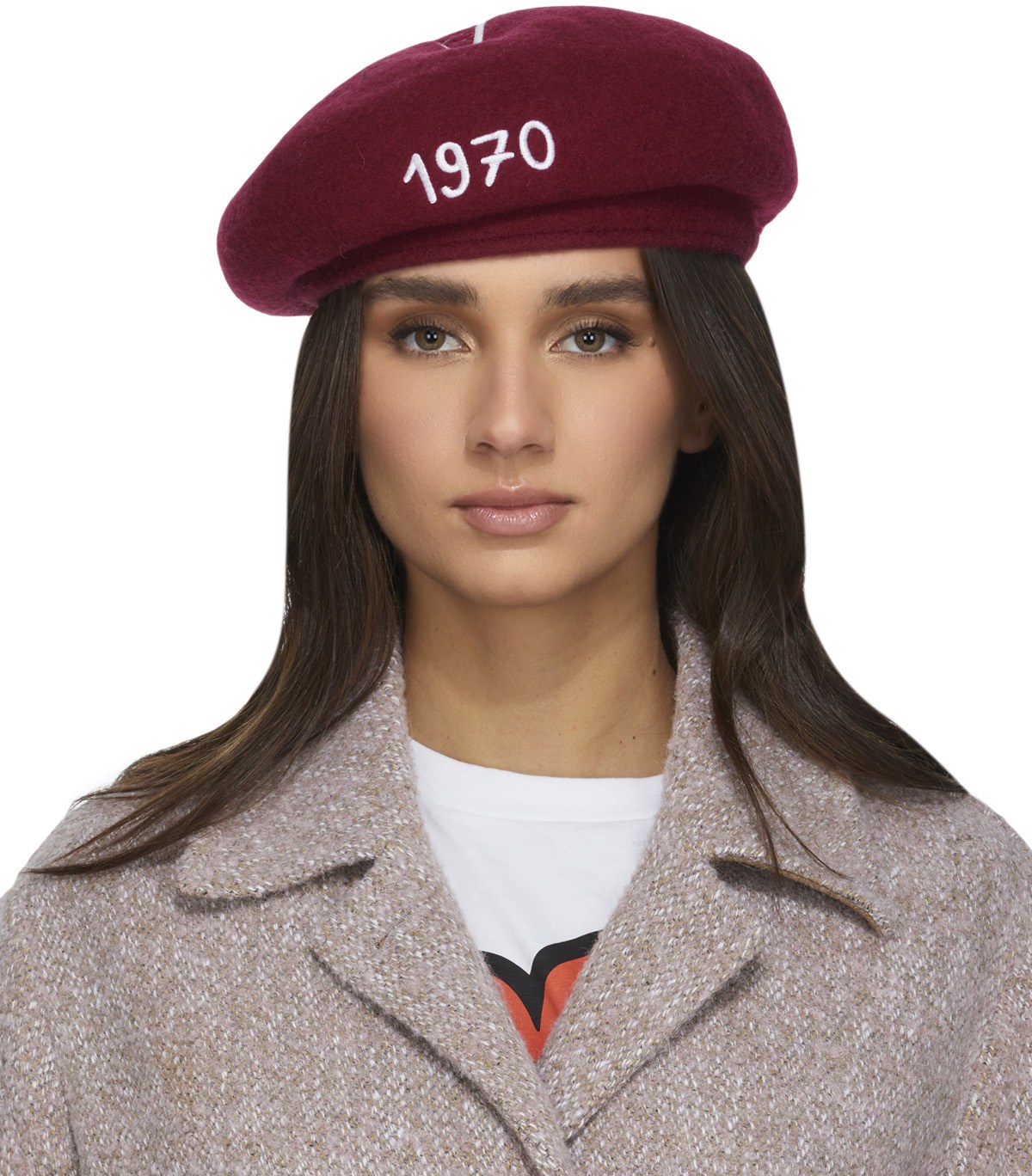 Kenzo: Red 'Souvenir' Woollen Beret - 1