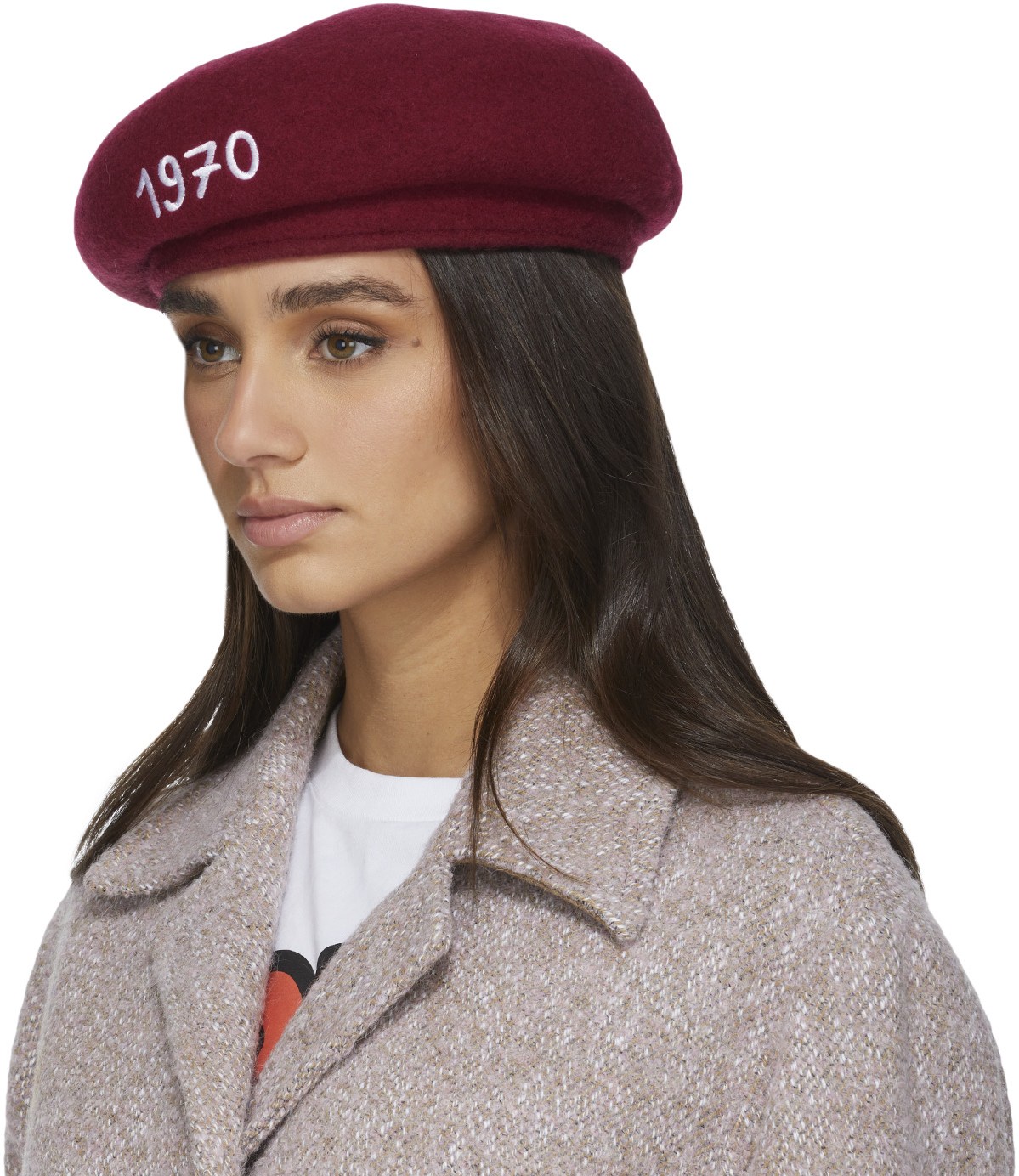 Kenzo: Red 'Souvenir' Woollen Beret - 2