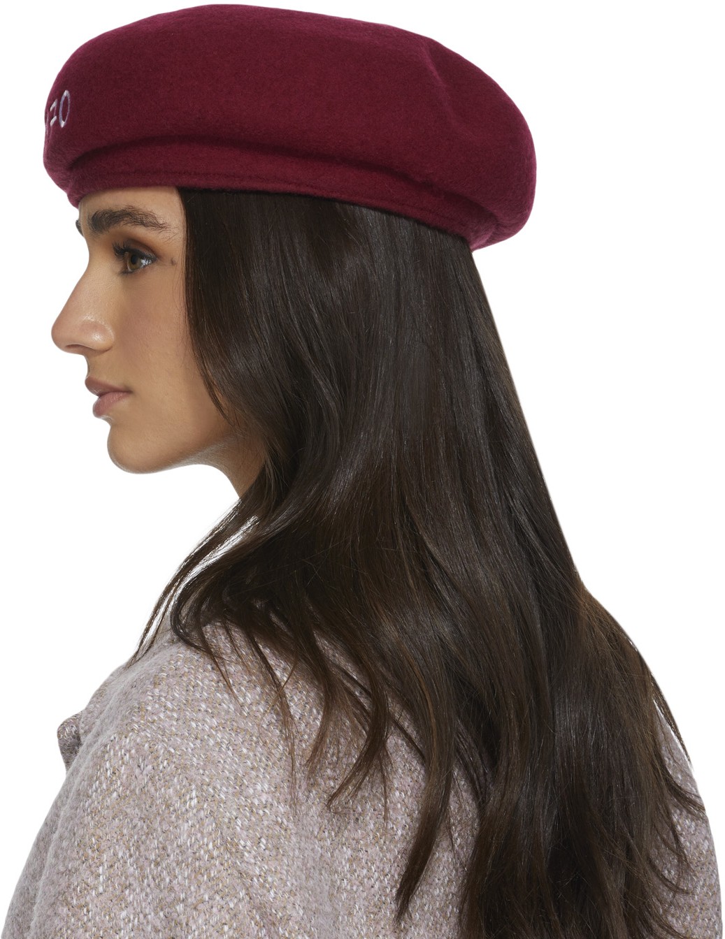 Kenzo: Red 'Souvenir' Woollen Beret - 3