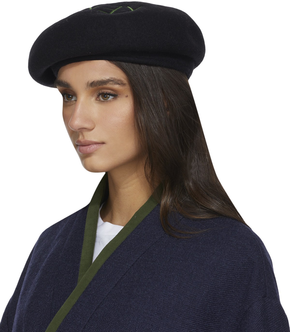 Kenzo: Black 'Souvenir' Woollen Beret - 2