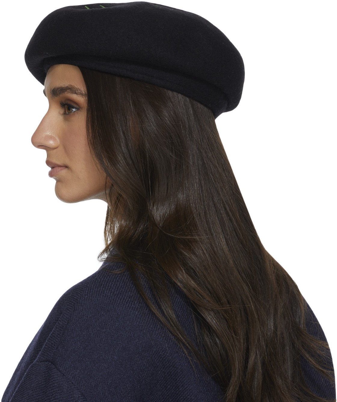 Kenzo: Noir Béret en Laine 'Souvenir' Noir - 3