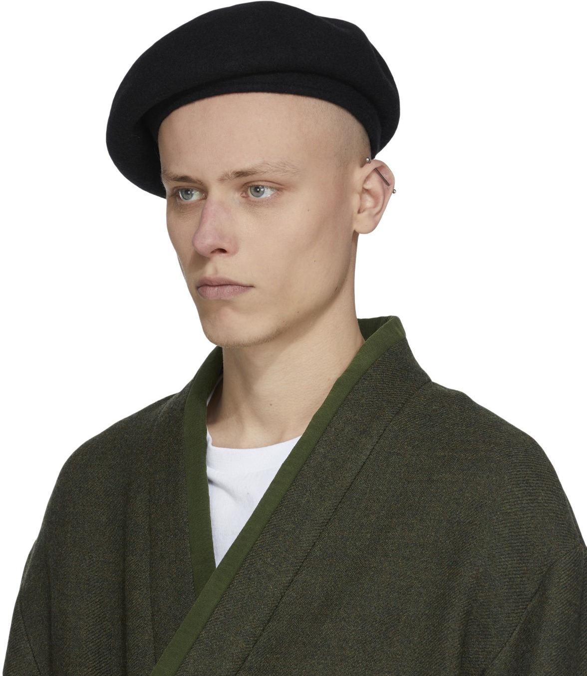 Kenzo: Black 'Souvenir' Woollen Beret - 2