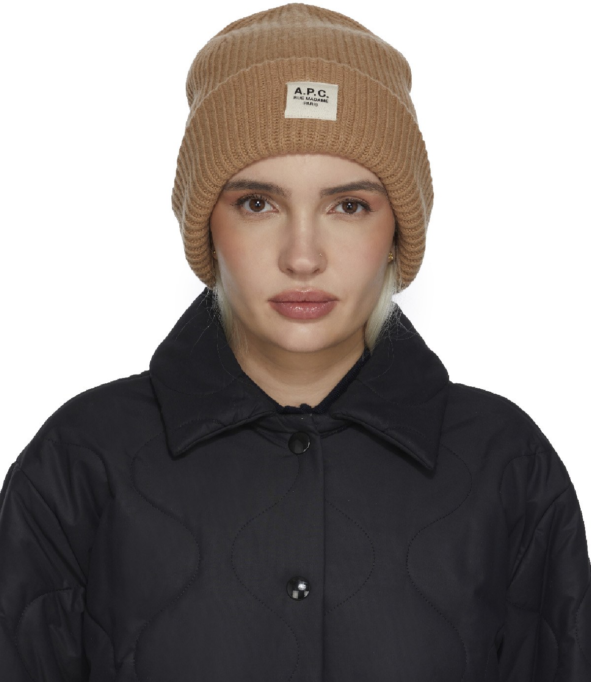 A.P.C.: Brun Bonnet en Tricot James Brun - 1