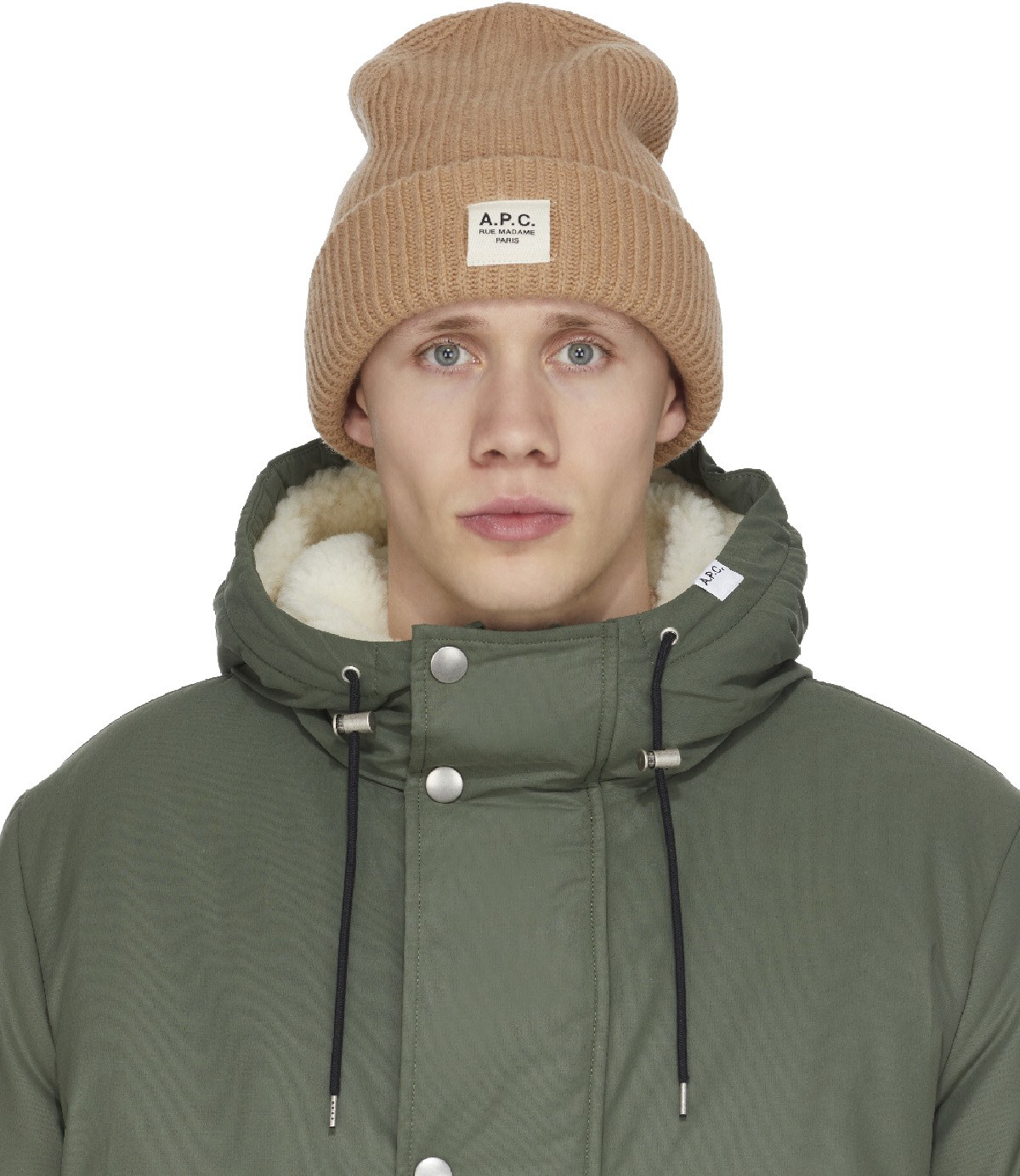 A.P.C.: Brun Bonnet en Tricot James Brun - 1