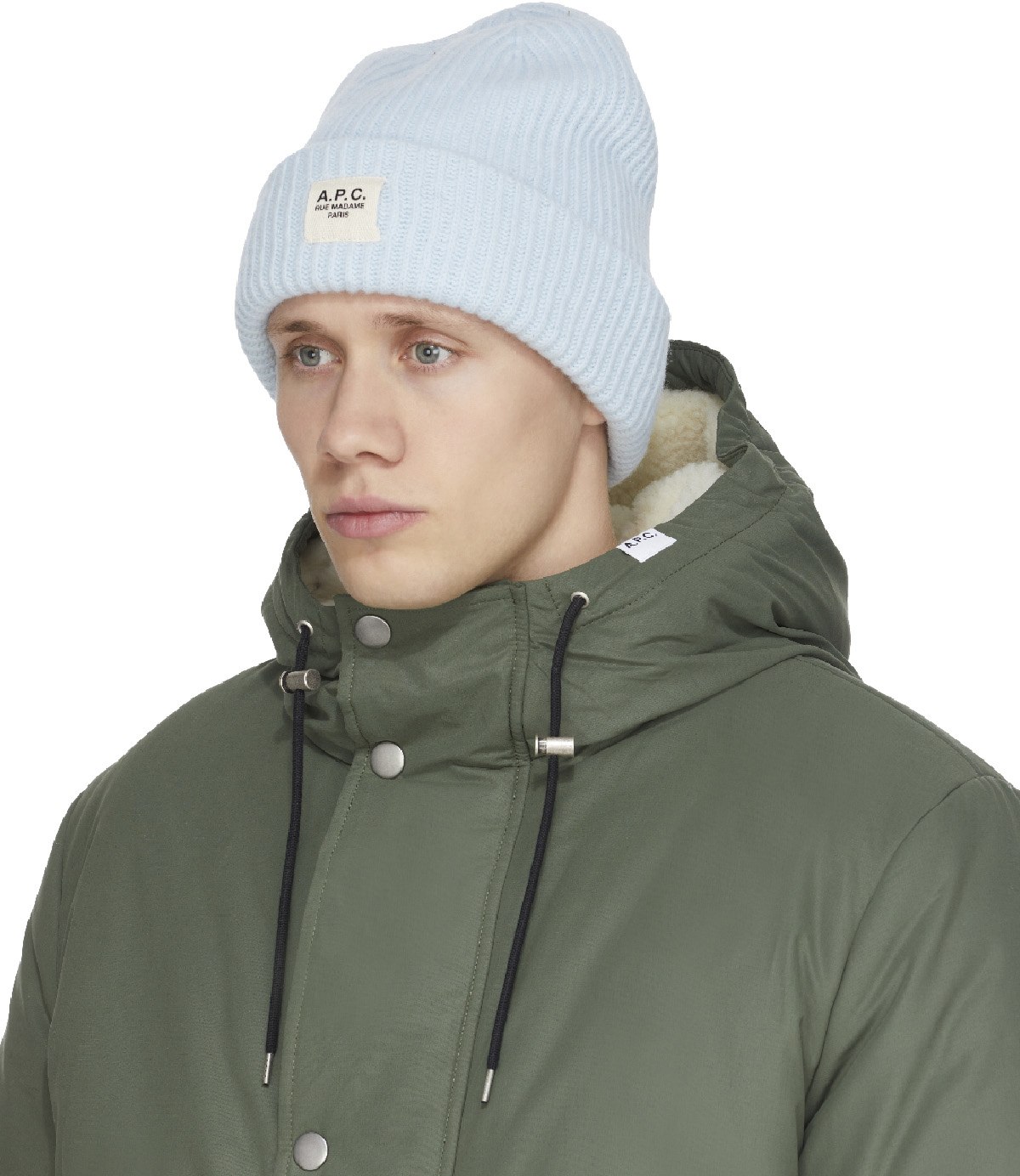 A.P.C.: Bleu Bonnet en Tricot James Bleu - 2