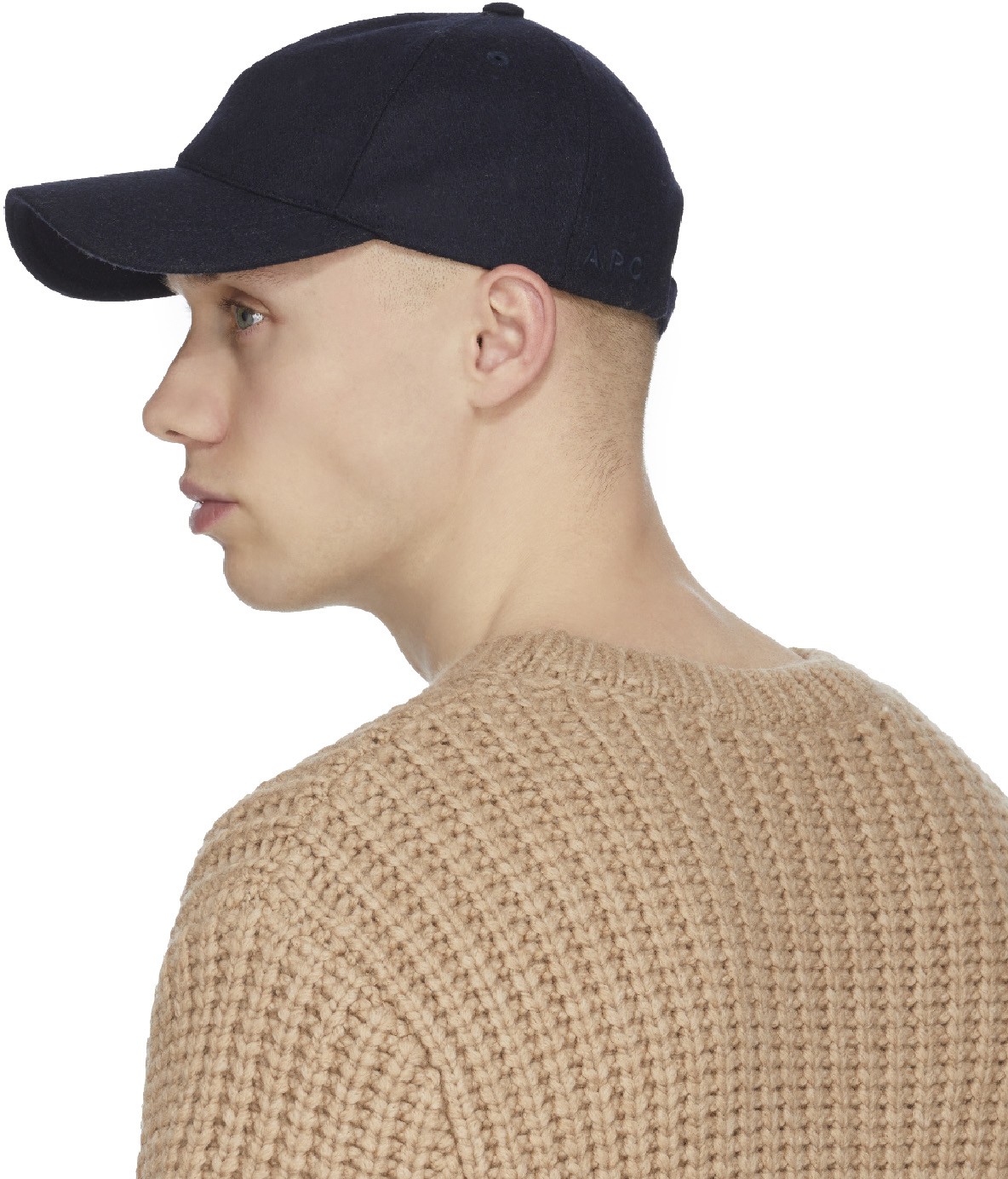 A.P.C.: Blue Charlie Baseball Cap - 3