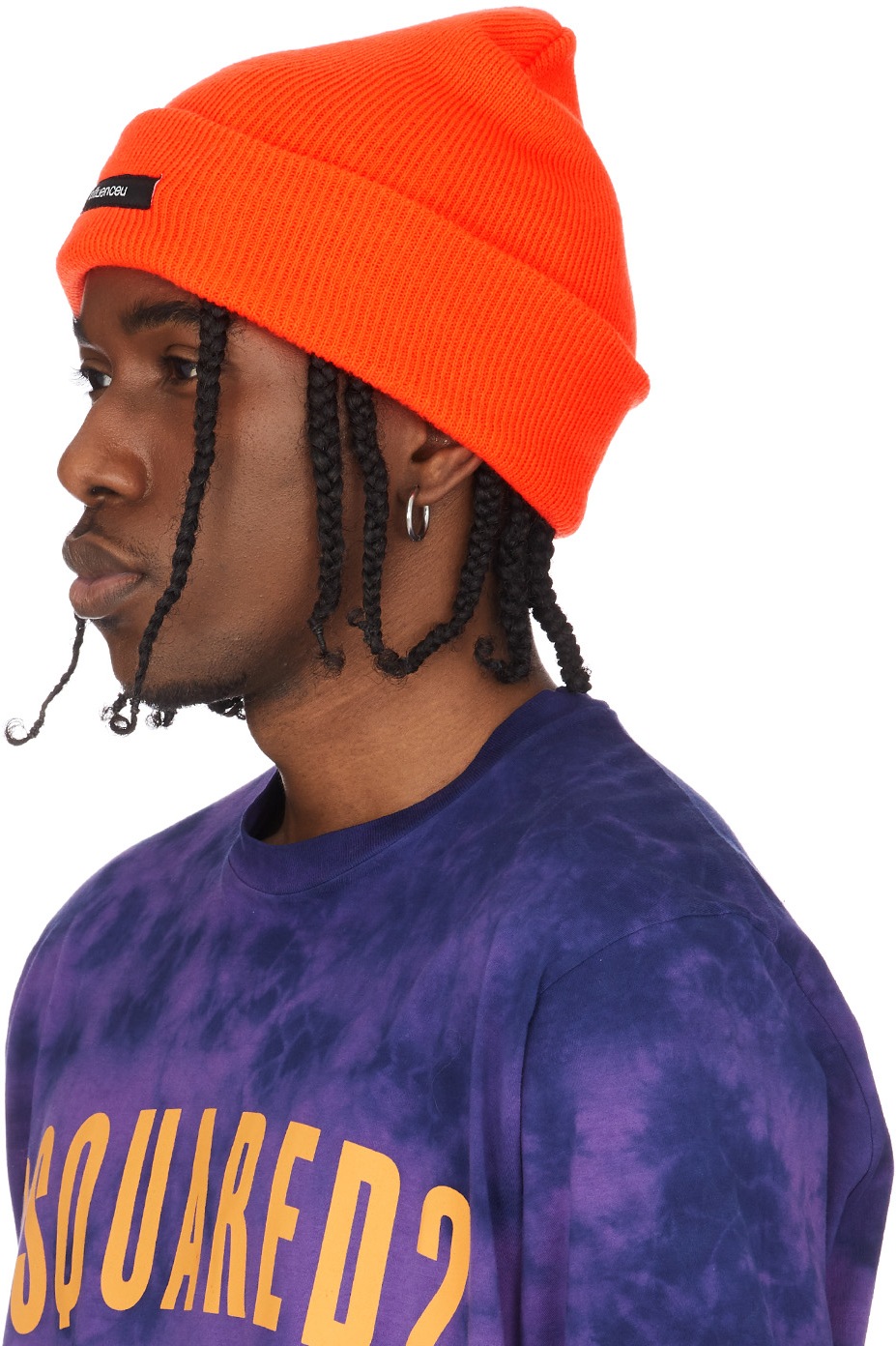 influenceu: Orange Logo Beanie - 2