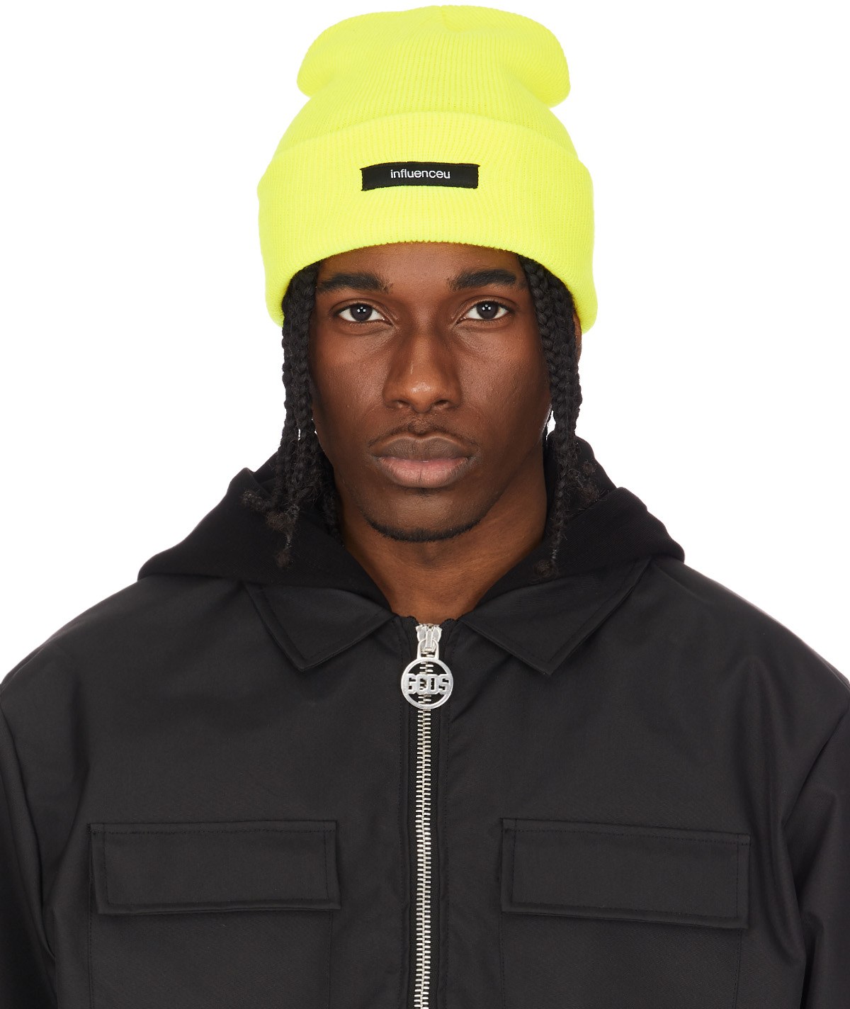 influenceu: Yellow Logo Beanie - 1