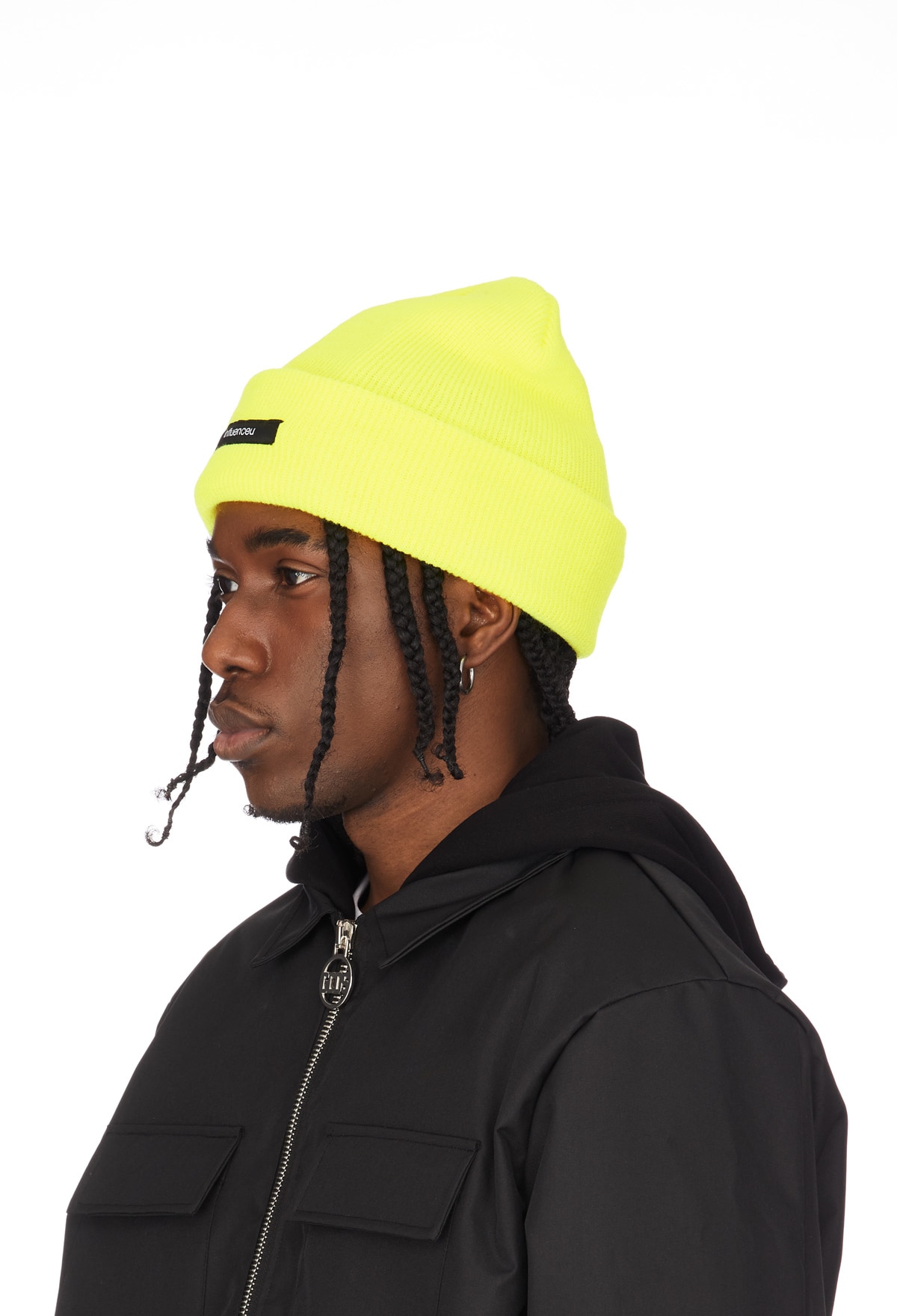 influenceu: Yellow Logo Beanie - 2