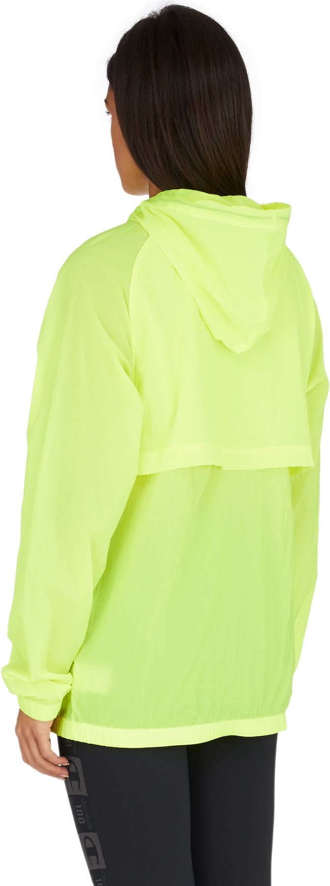 Champion: Green Abstract Shadow Script Anorak - 3