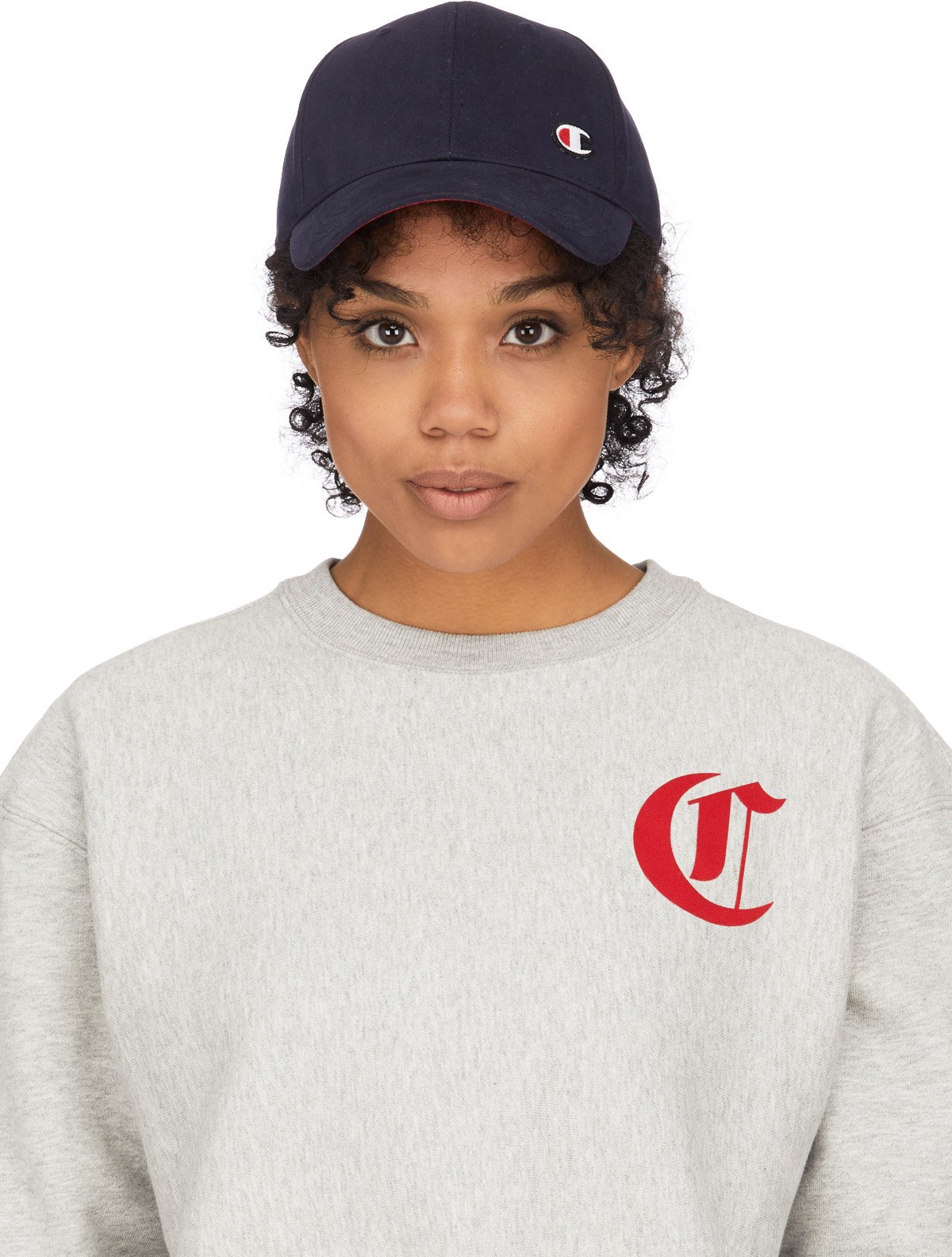 Champion: Blue Classic Twill C Baseball Cap - 1