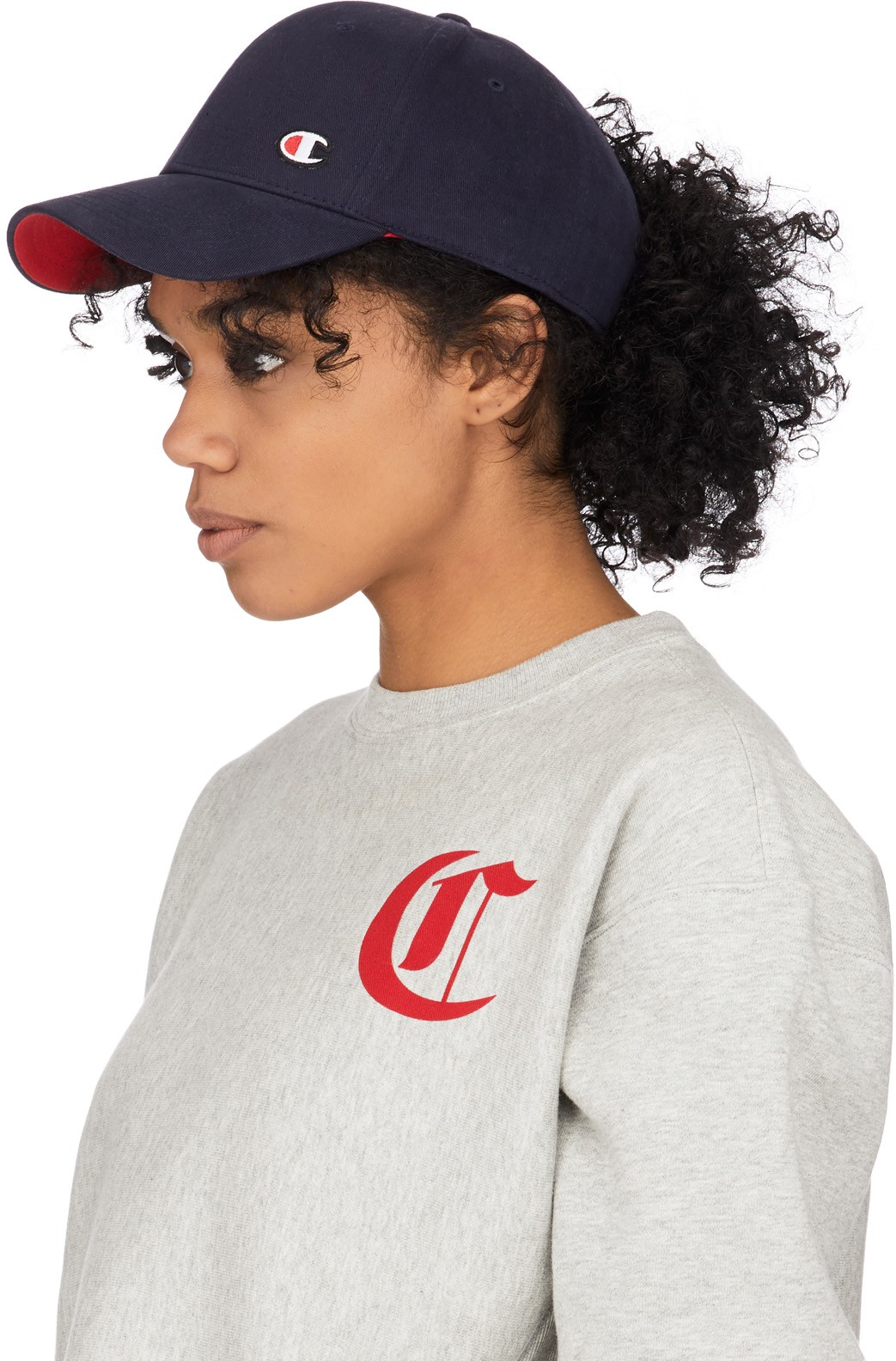 Champion: Blue Classic Twill C Baseball Cap - 2