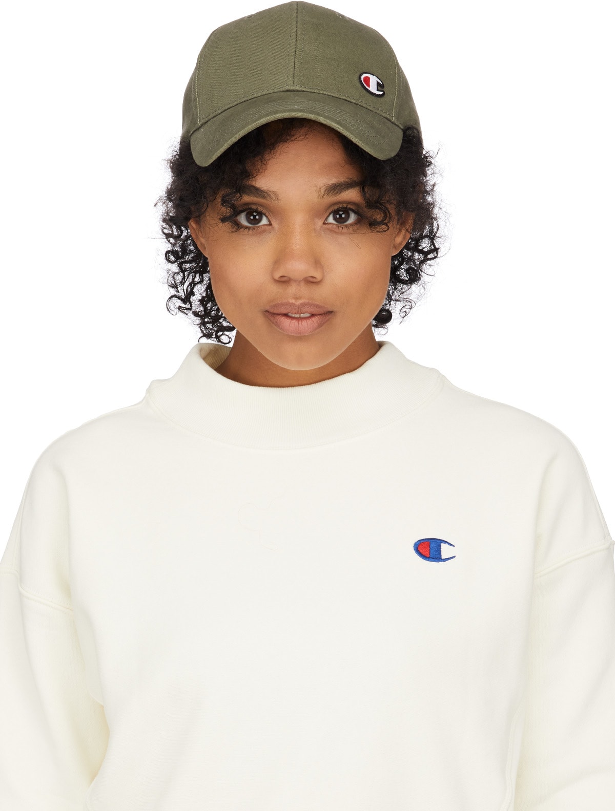 Champion: Green Classic Twill C Baseball Cap - 1