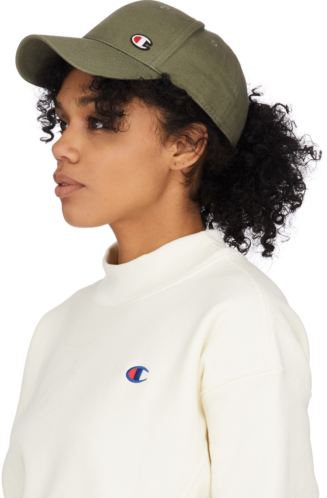 Champion: Green Classic Twill C Baseball Cap - 2