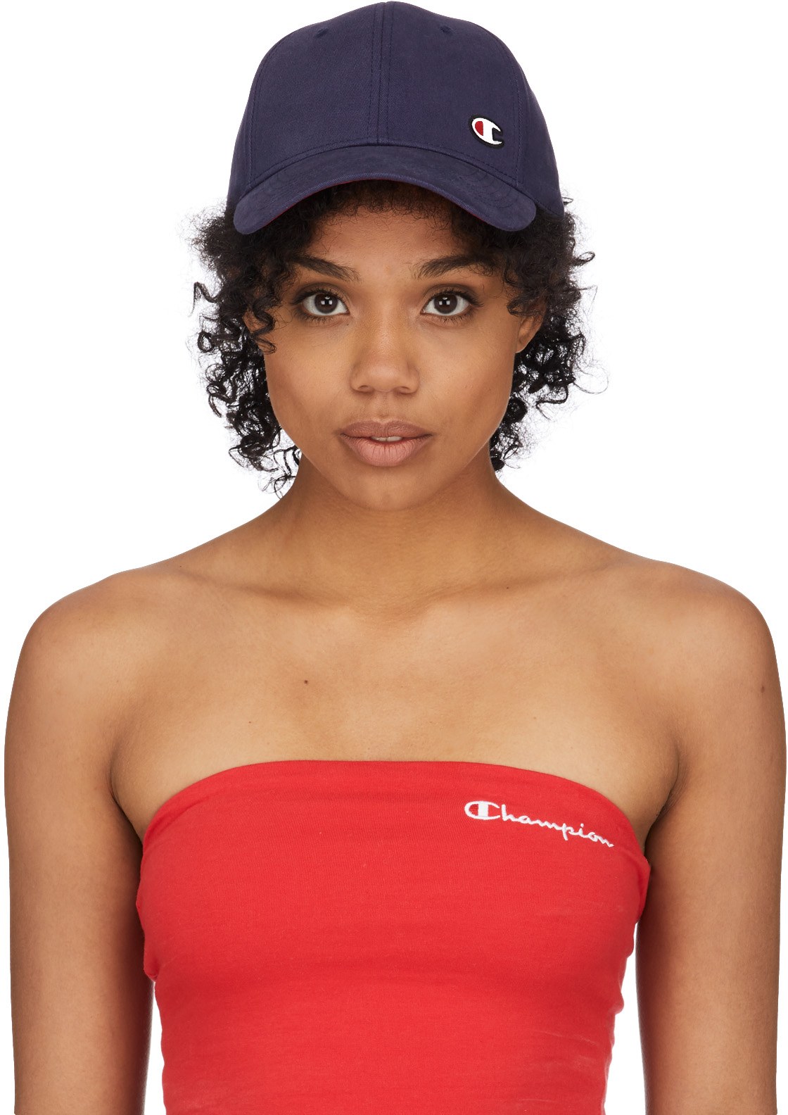 Champion: Blue Classic Twill C Baseball Cap - 1