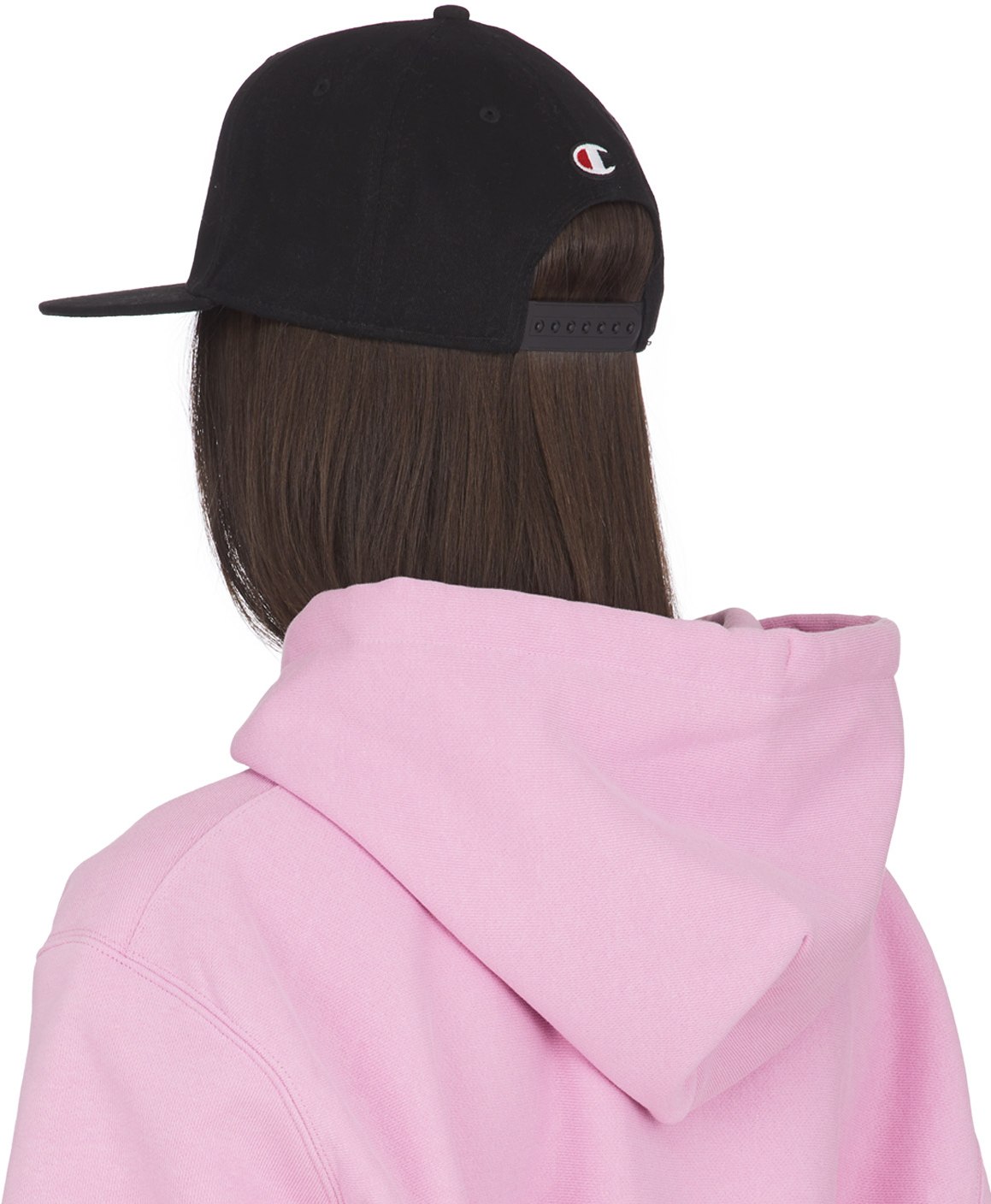 Champion: Black Classic Twill Big C Baseball Cap - 3