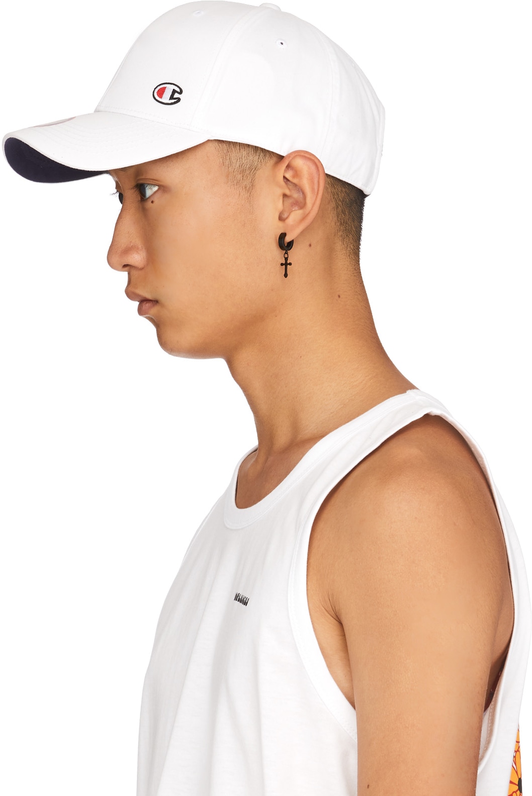 Champion: White Classic Twill C Baseball Cap - 2