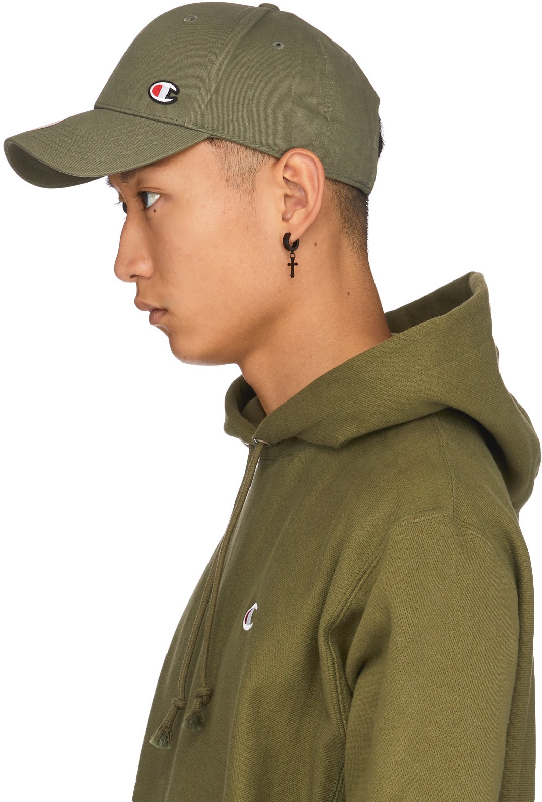 Champion: Green Classic Twill C Baseball Cap - 2