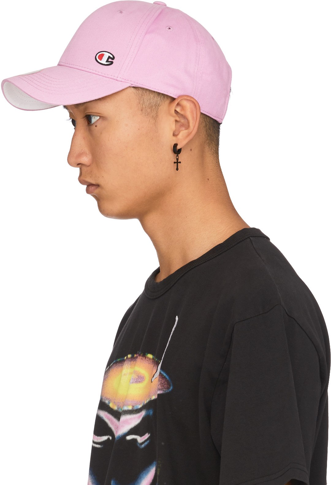 Champion: Pink Classic Twill C Baseball Cap - 2